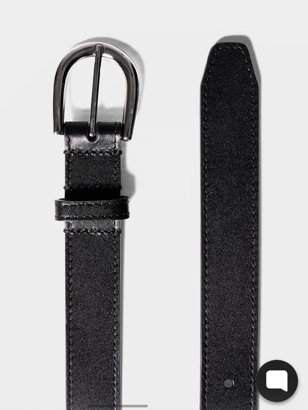 NWT Aritzia Classic Black Leather Women’s Belt